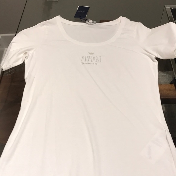 armani jeans white t shirt